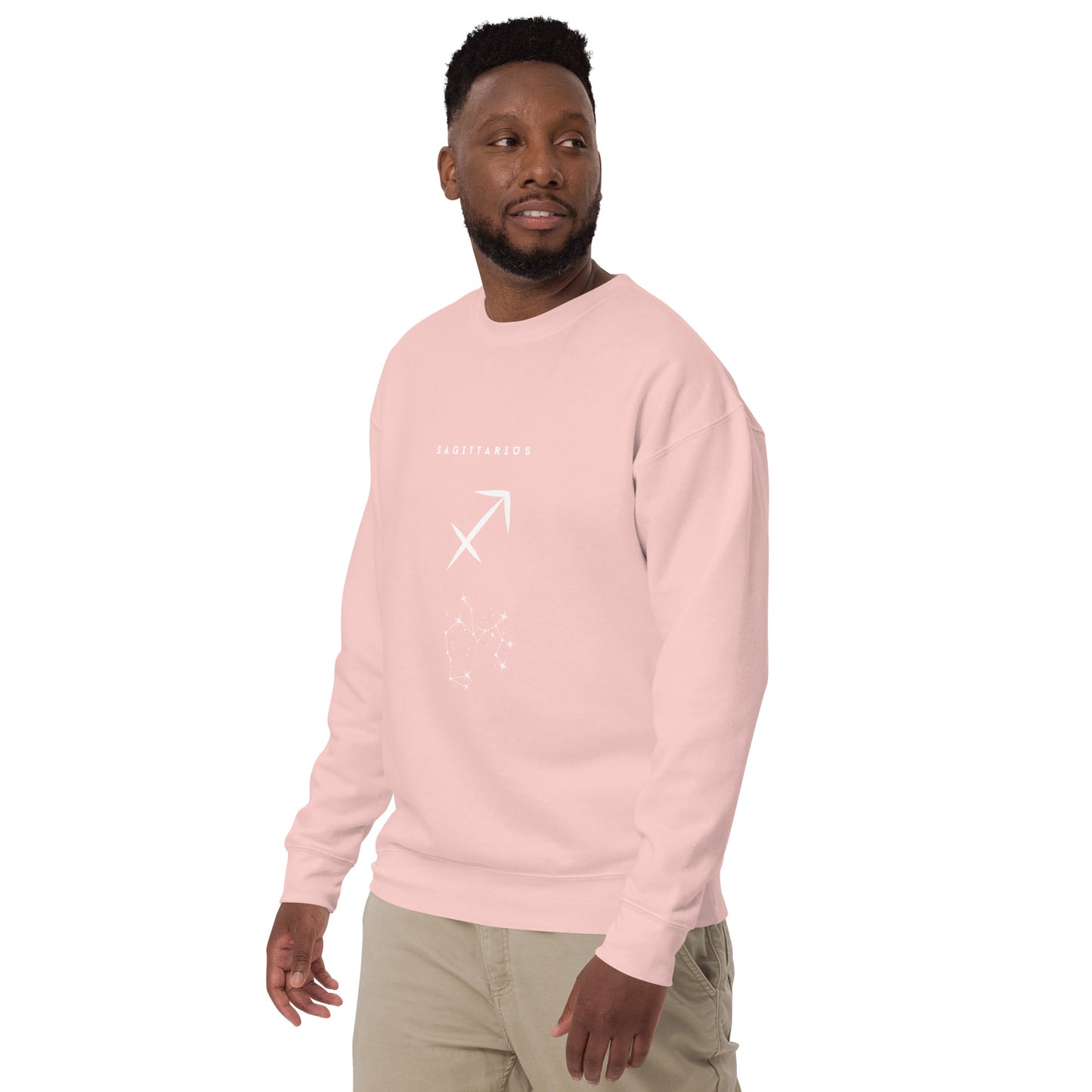 Arrowborne Sweatshirt - Left Placement product image 59 in Light Pink, size L, with front view, left-side angle and left placement.