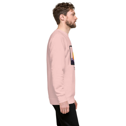 Image 90 of Sky Blue Avenor Sweatshirt, size 2XL, with The View Awaits artwork visible in right-side angle.