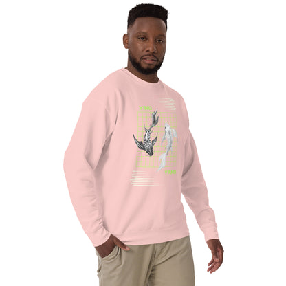 Equinoxe Sweatshirt image 60: Khaki version, size 2XL with front view, right-side angle of the Ying and Yang range.