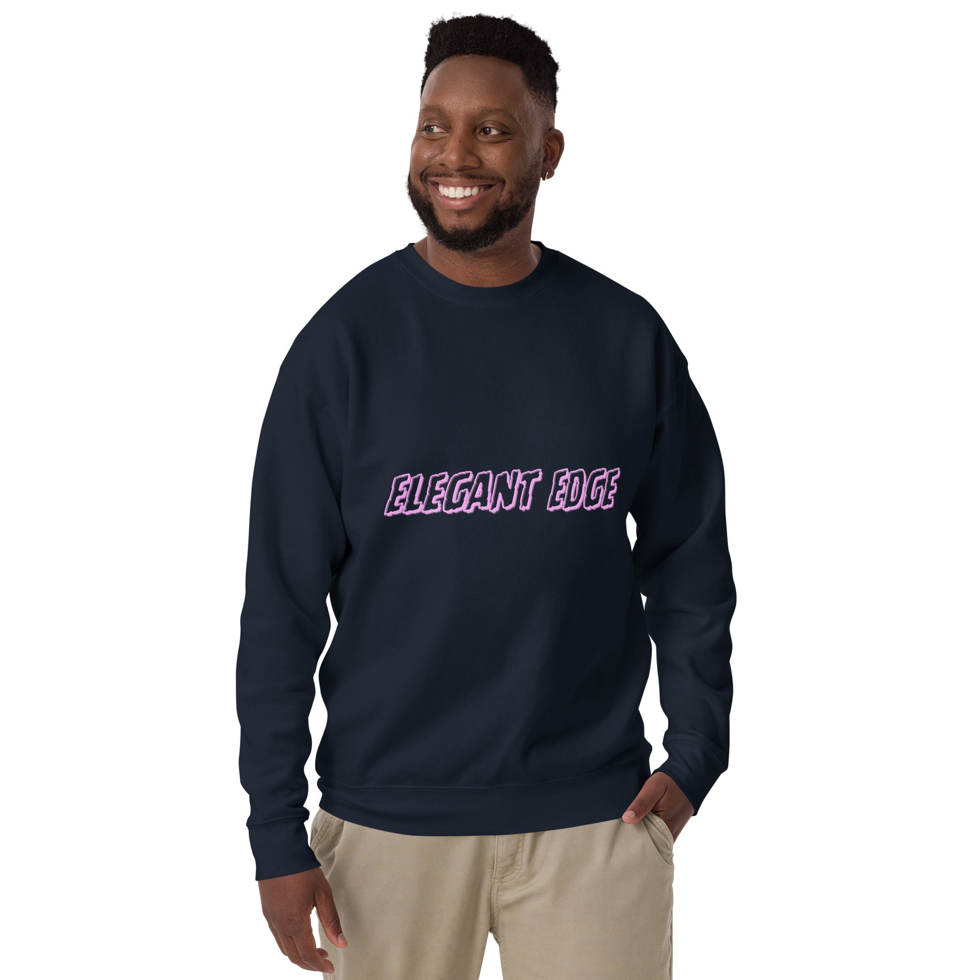Noir Edge Sweatshirt - Left Placement product image 17 in Charcoal Heather, size 2XL, with front view and left placement.
