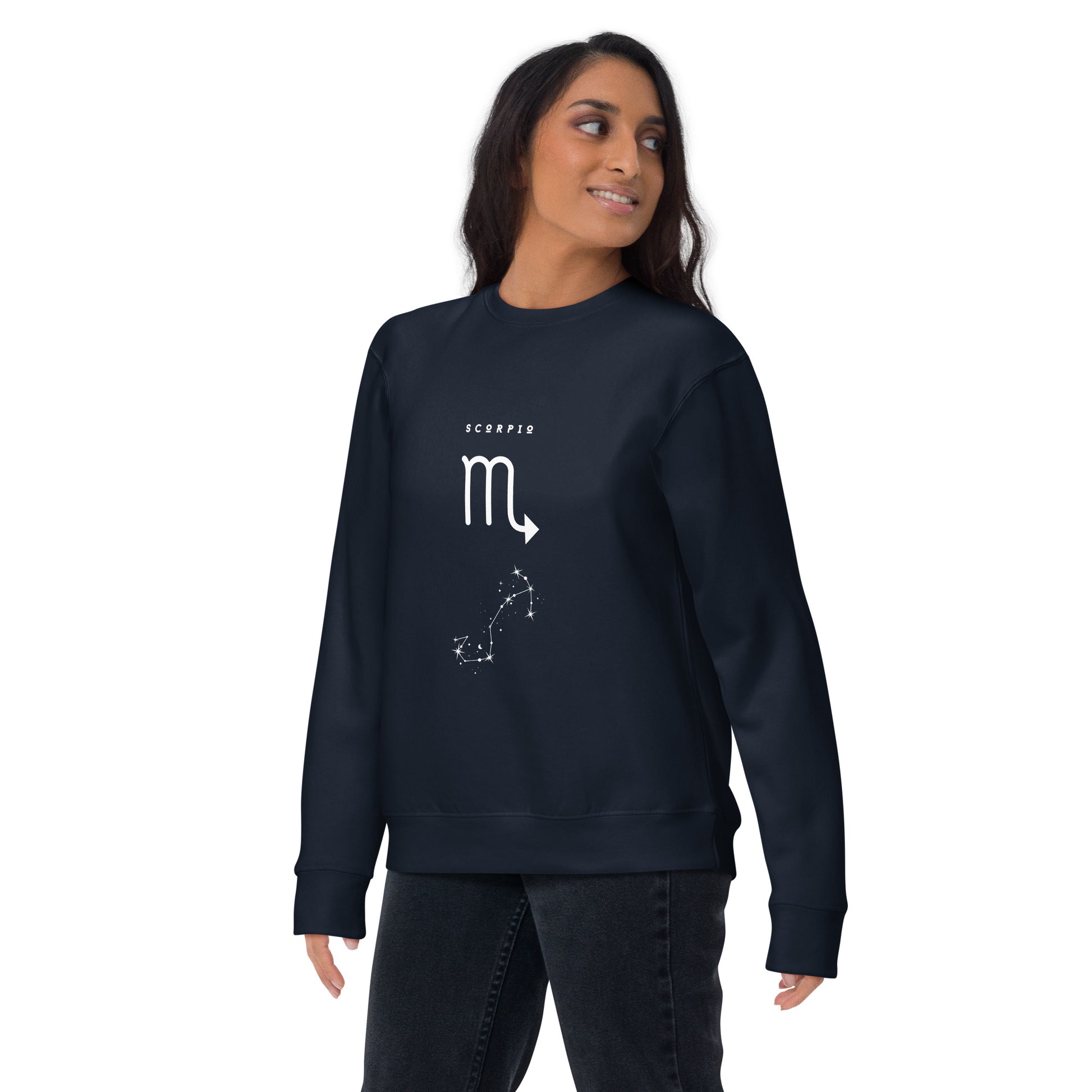 Sabletide Sweatshirt - Left Placement by R.A. Apparel, image 3, front view, Black, size L, left placement.