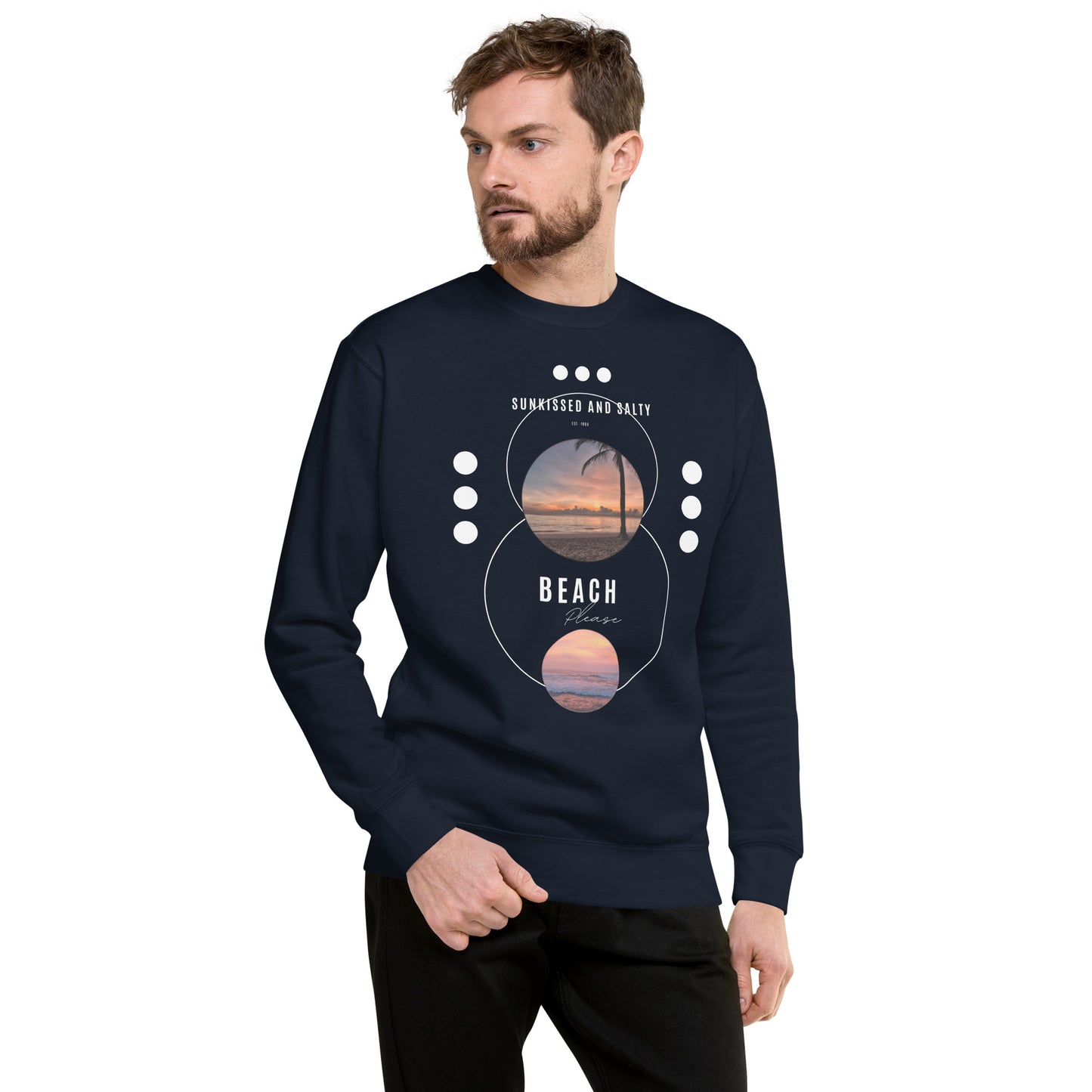Coastline Attitude Sweatshirt - Left Placement product image 25 in Vintage Black, size S, with front view and left placement.