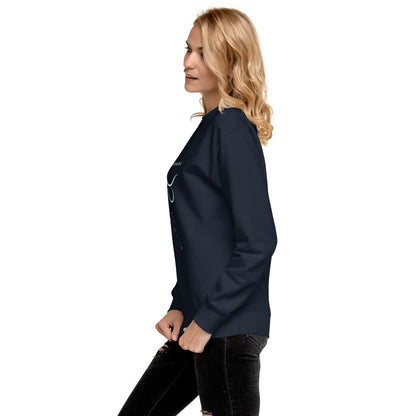 Bullborne Sweatshirt - Left Placement image 12: Cardinal version, size XL with left-side angle of the Taurus range.