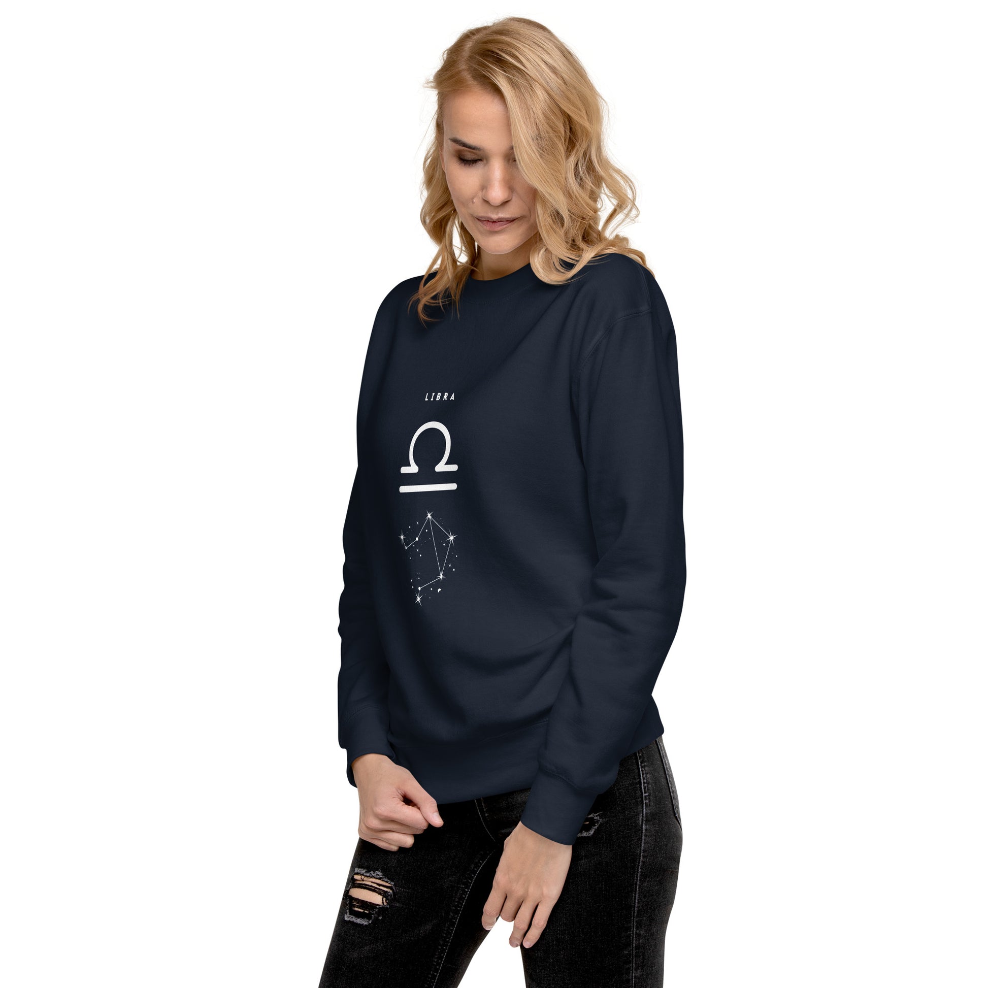 Balance Court Sweatshirt - Left Placement product image 10 in Navy Blazer, size 2XL, with front view, left-side angle and left placement.