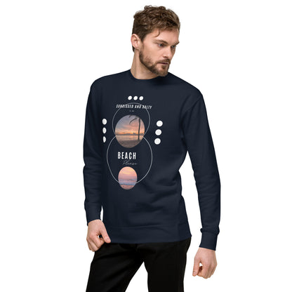 Coastline Attitude Sweatshirt - Left Placement product image 27 in Vintage Black, size L, with front view, left-side angle and left placement.
