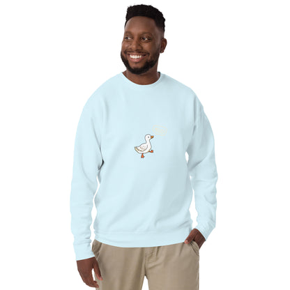 Image 70 of Agave Quacksy Sweatshirt, size 2XL, with Hello Duck artwork visible in front view.