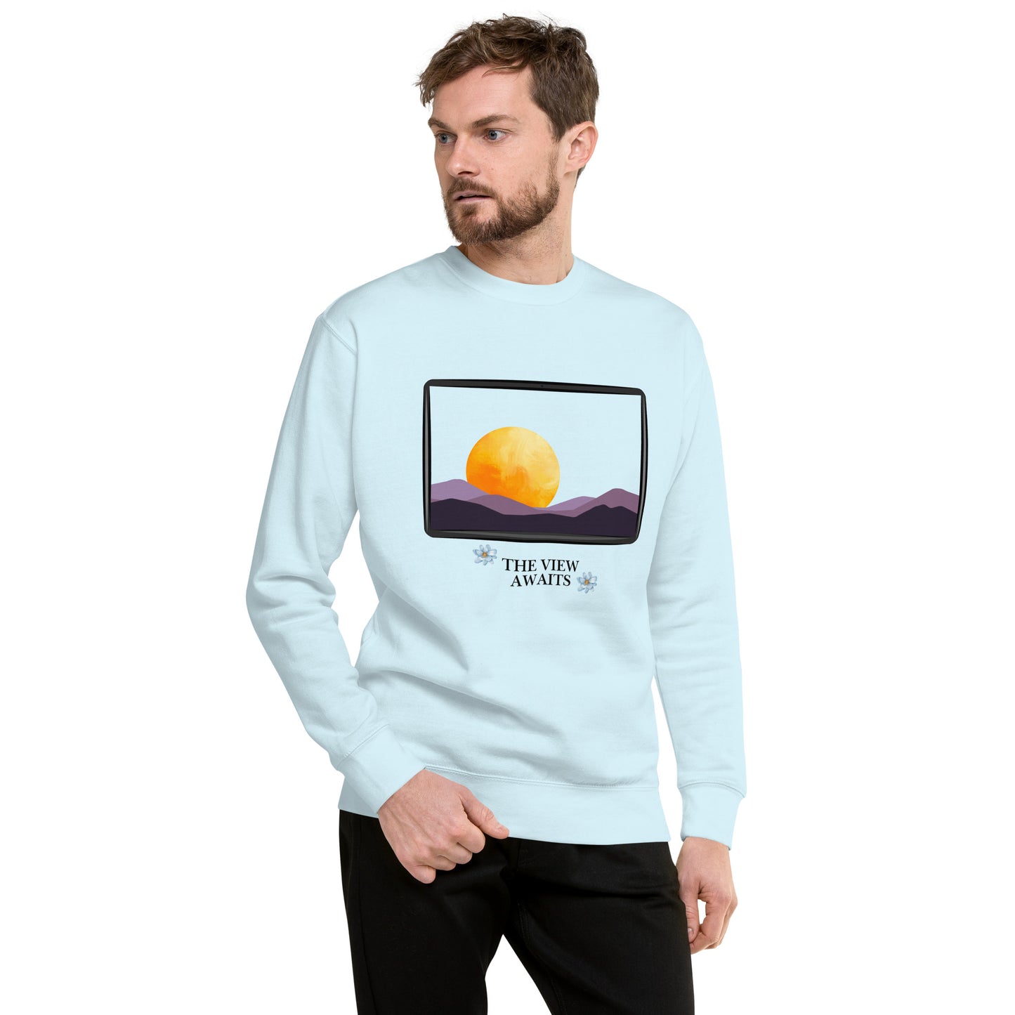 Avenor Sweatshirt by R.A. Apparel, image 103, front view, selected colour, design placement.