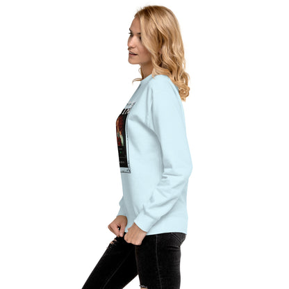 Petaline Sweatshirt product image 123 in selected colour, with left-side angle and design placement.