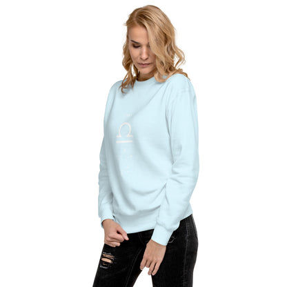 Balance Court Sweatshirt - Left Placement image 110: selected colour version with front view, left-side angle of the Libra range.