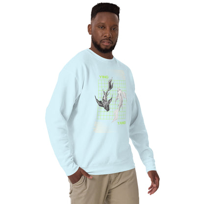 Equinoxe Sweatshirt image 72: Light Pink version, size M with front view, right-side angle of the Ying and Yang range.