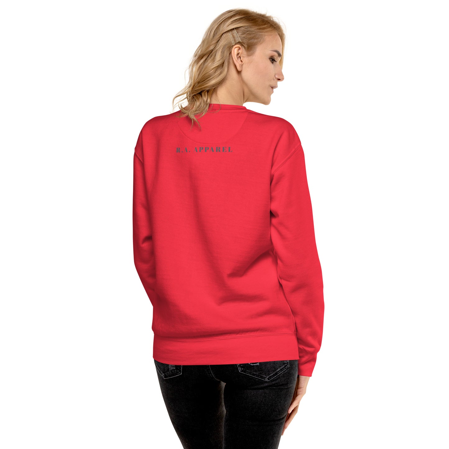 Bullborne Sweatshirt - Left Placement product image 56 in Agave, size XL, with back view and left placement.