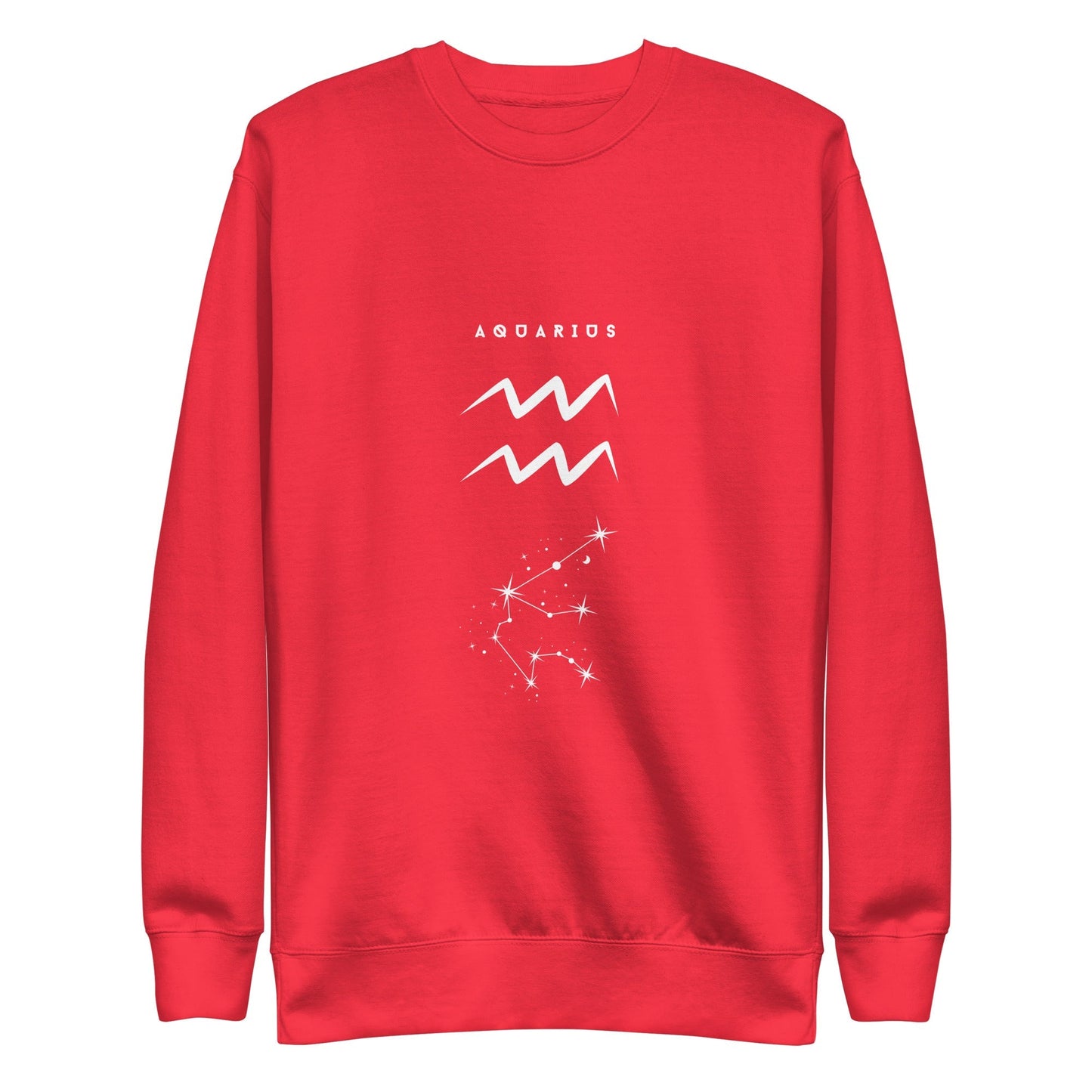 Waterbearer Sweatshirt - Left Placement image 7 in Navy Blazer, size S, showing front view for the Aquarius design.