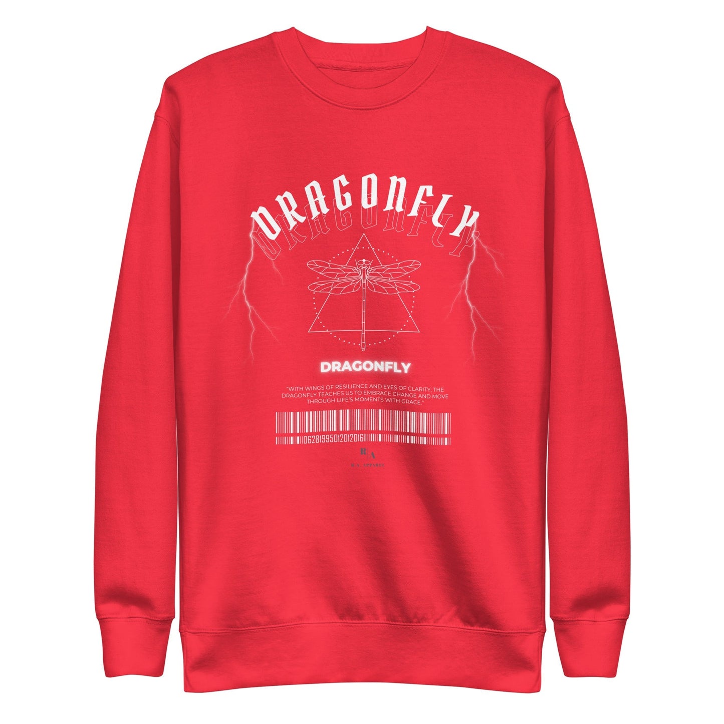 Dragonfly Sweatshirt - Left Placement product image 7 in Navy Blazer, size S, with front view and left placement.
