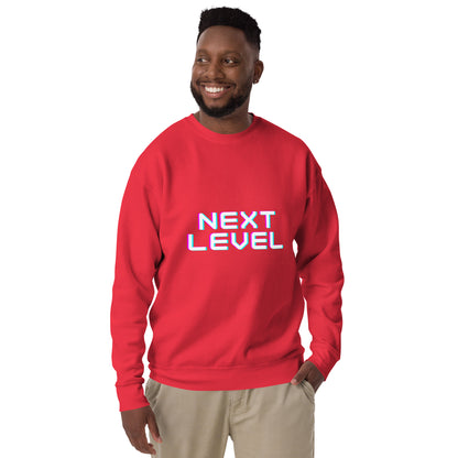 Ascender Sweatshirt - Left Placement image 41: Team Red version, size 2XL with front view of the Next Level range.