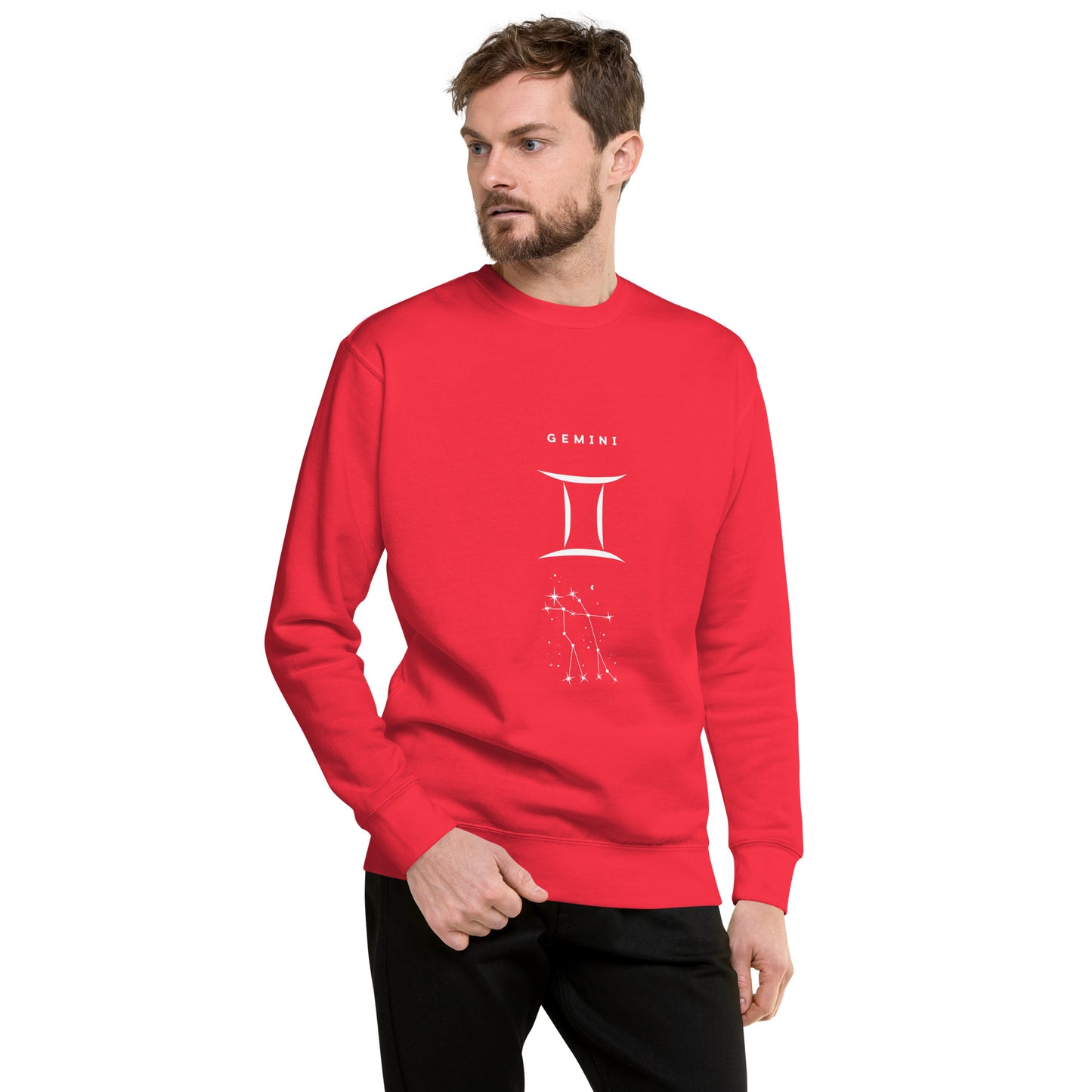 Twin Signal Sweatshirt - Left Placement by R.A. Apparel, image 43, front view, Dusty Rose, size L, left placement.