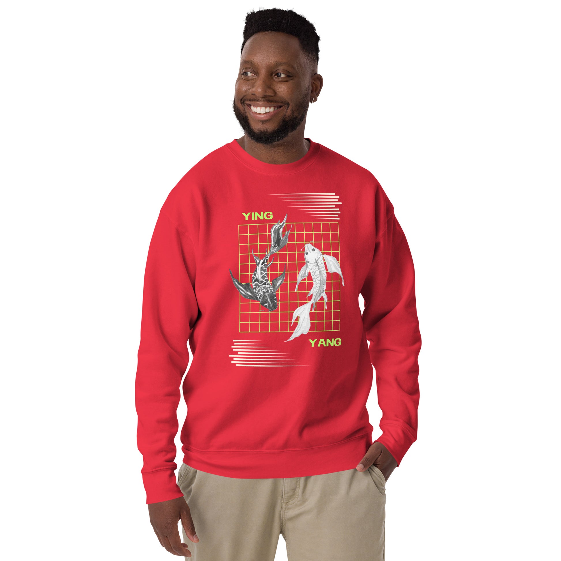 Image 29 of Vintage Black Equinoxe Sweatshirt, size XL, with Ying and Yang artwork visible in front view.
