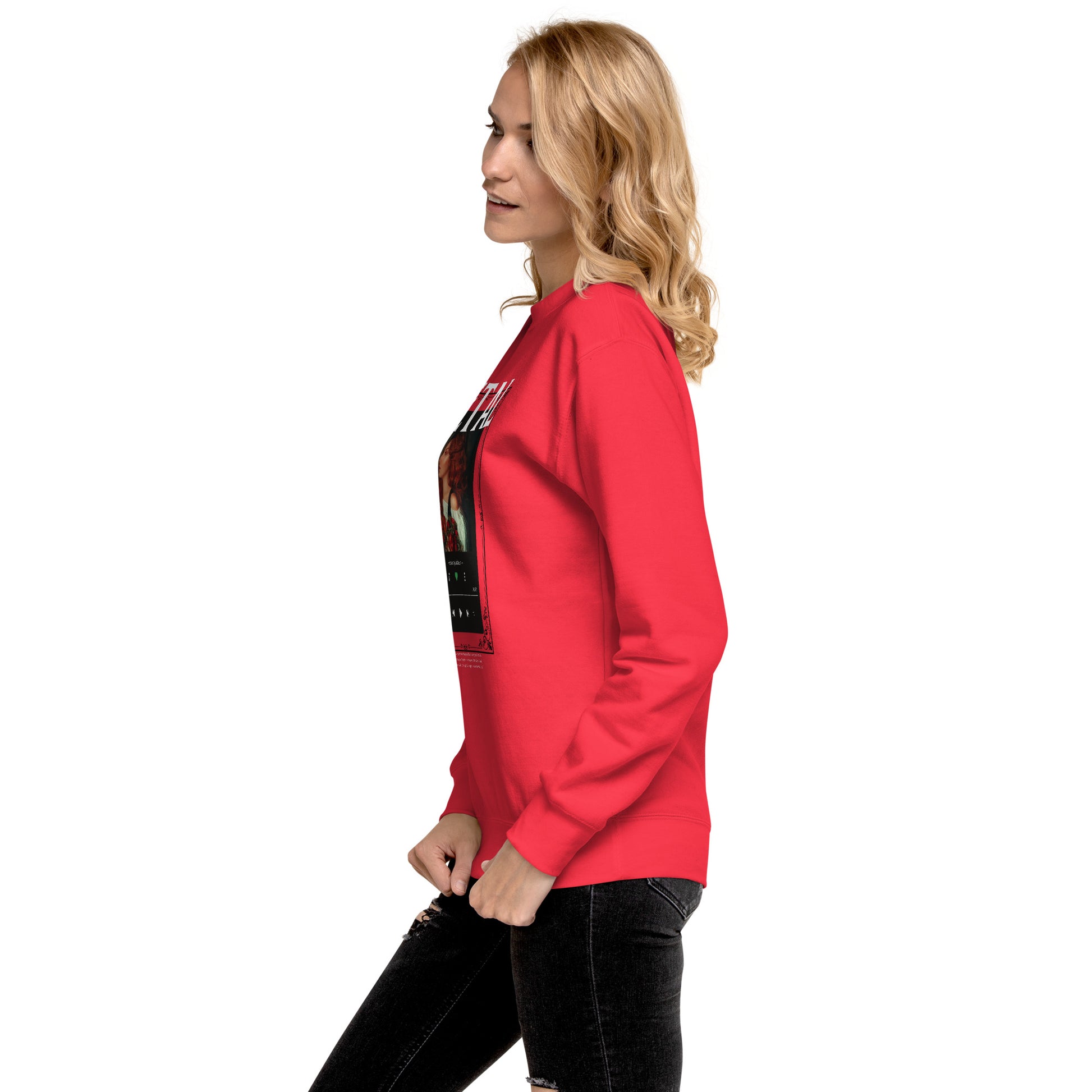 Petaline Sweatshirt image 52 in Dusty Rose, size M, showing left-side angle for the Petal design.