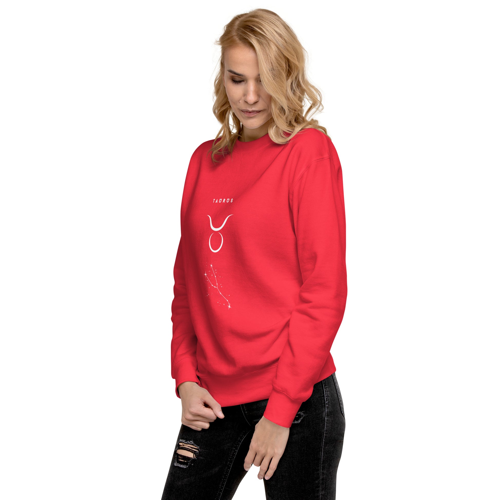 Bullborne Sweatshirt - Left Placement by R.A. Apparel, image 53, front view, left-side angle, Agave, size S, left placement.