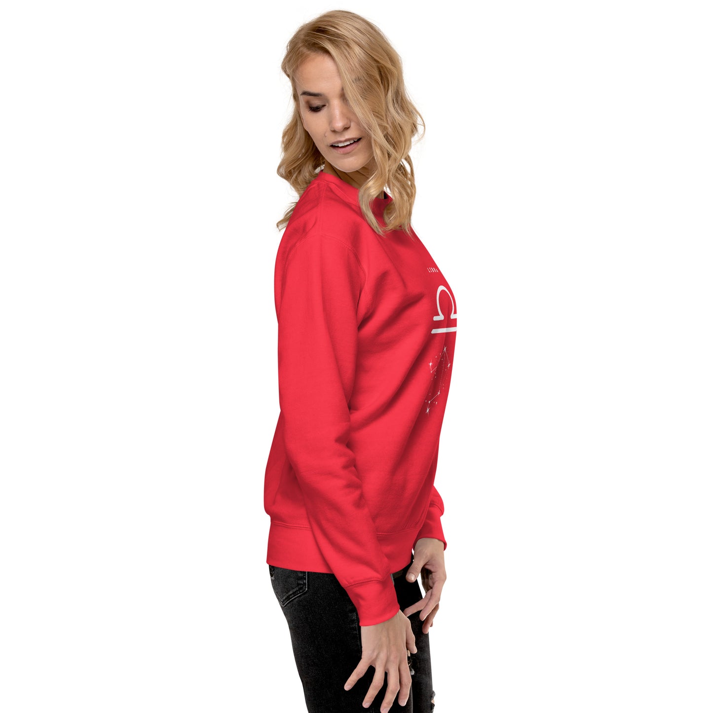 Balance Court Sweatshirt - Left Placement image 54: Dusty Rose version, size XL with right-side angle of the Libra range.
