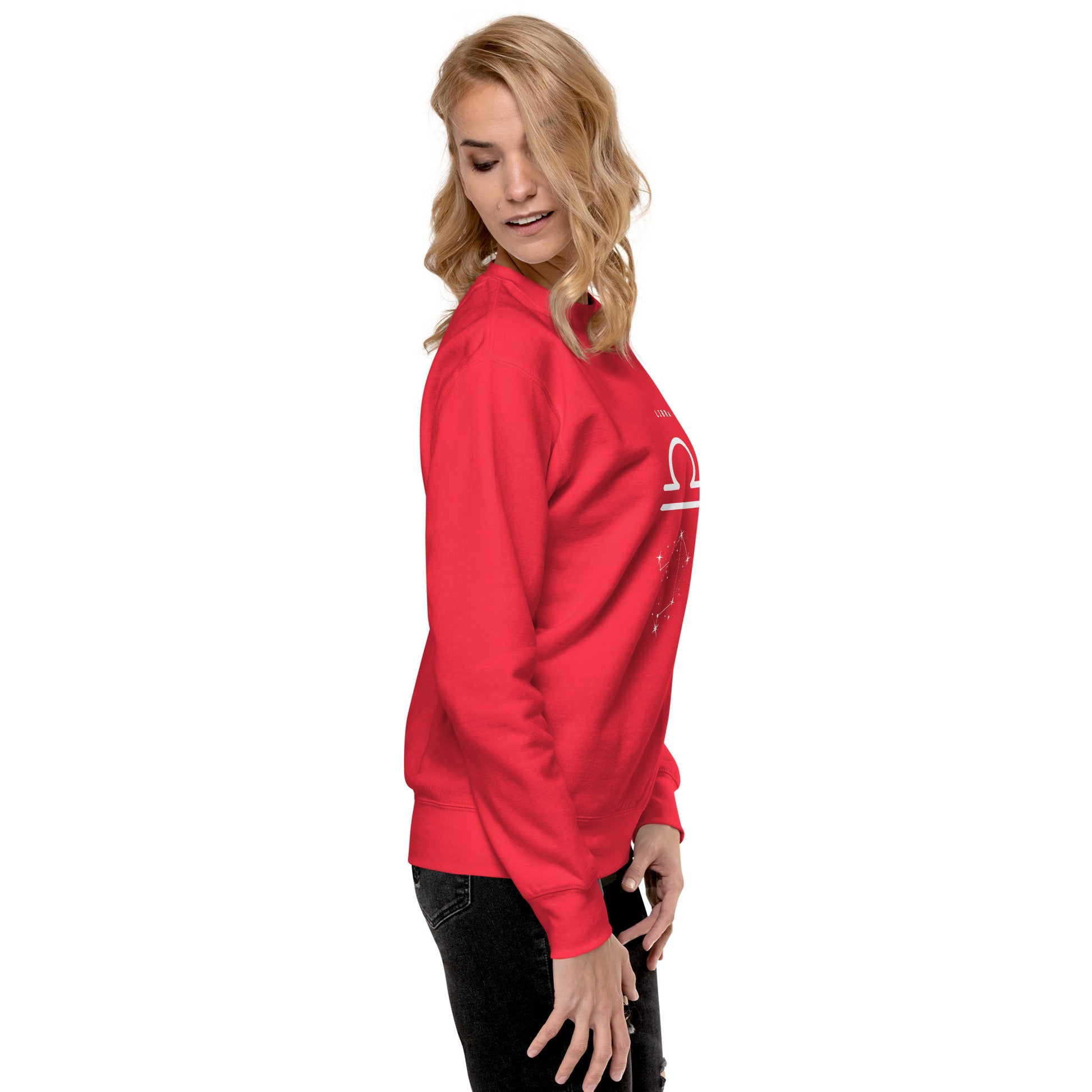 Balance Court Sweatshirt - Left Placement image 54: Dusty Rose version, size XL with right-side angle of the Libra range.