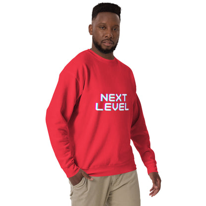 Ascender Sweatshirt - Left Placement image 43: Dusty Rose version, size S with front view, right-side angle of the Next Level range.
