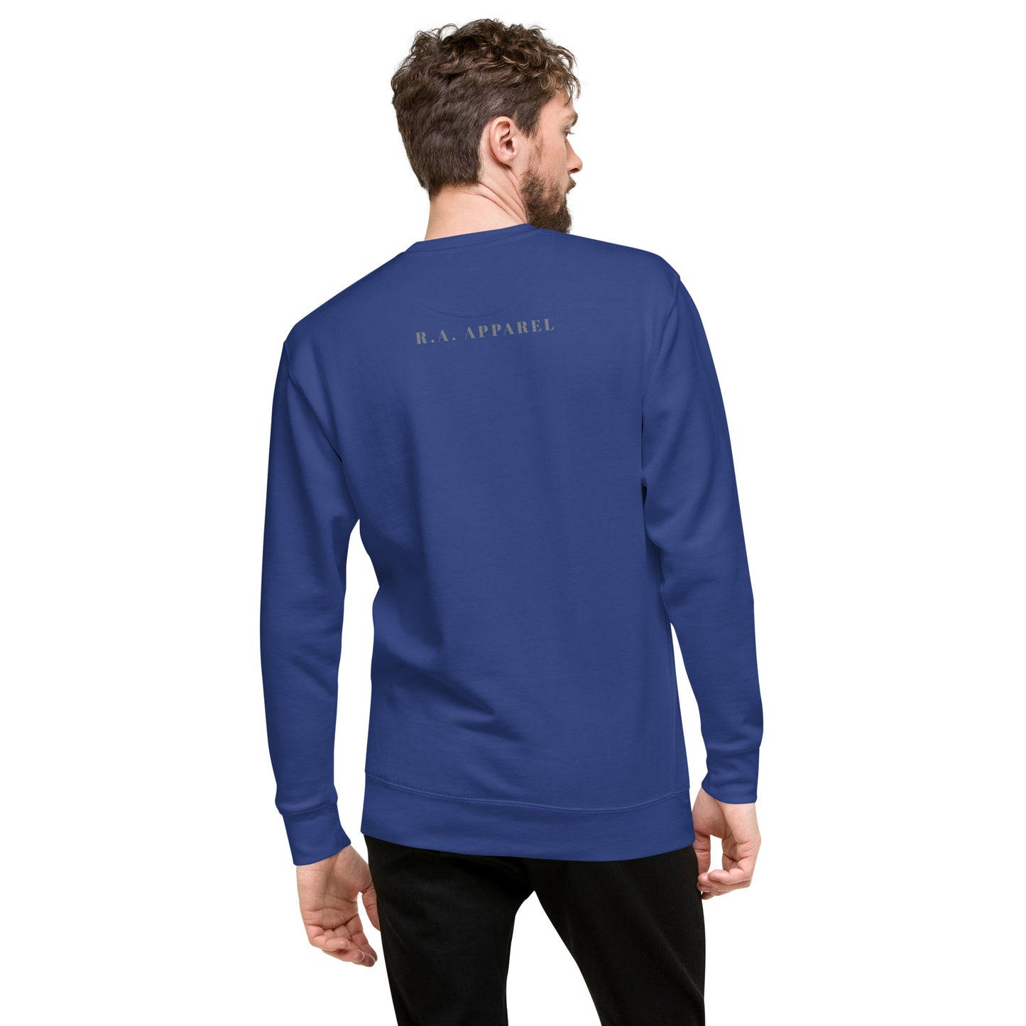 Solmane Sweatshirt - Left Placement image 28: Forest Green version, size XL with back view of the Leo range.