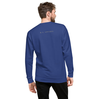 Solmane Sweatshirt - Left Placement image 28: Forest Green version, size XL with back view of the Leo range.