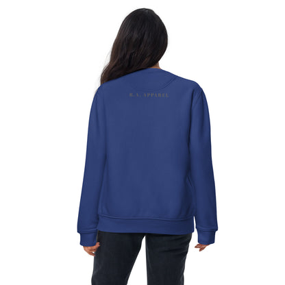 Image 10 of Navy Blazer Montaire Sweatshirt, size XL, with Capricorn artwork visible in back view.