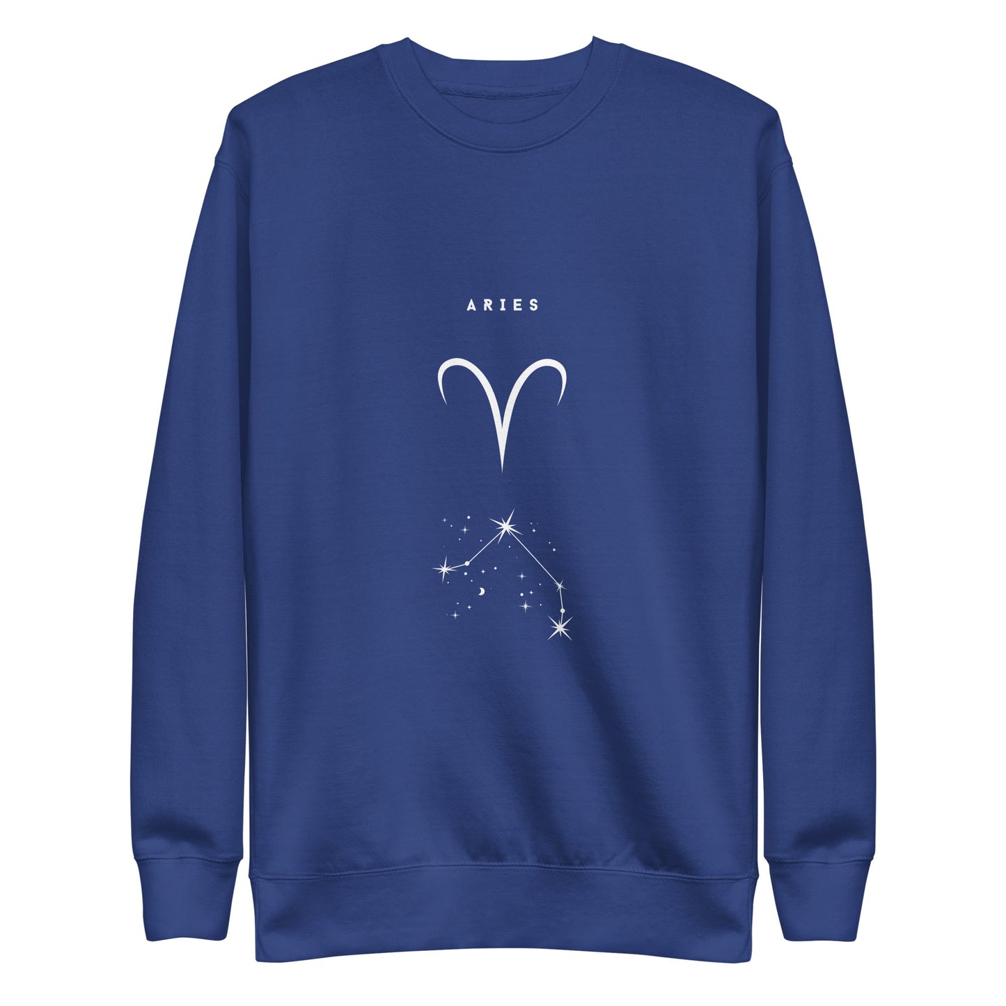 Marsborne Sweatshirt - Left Placement image 4: Black version, size XL with front view of the Aries range.
