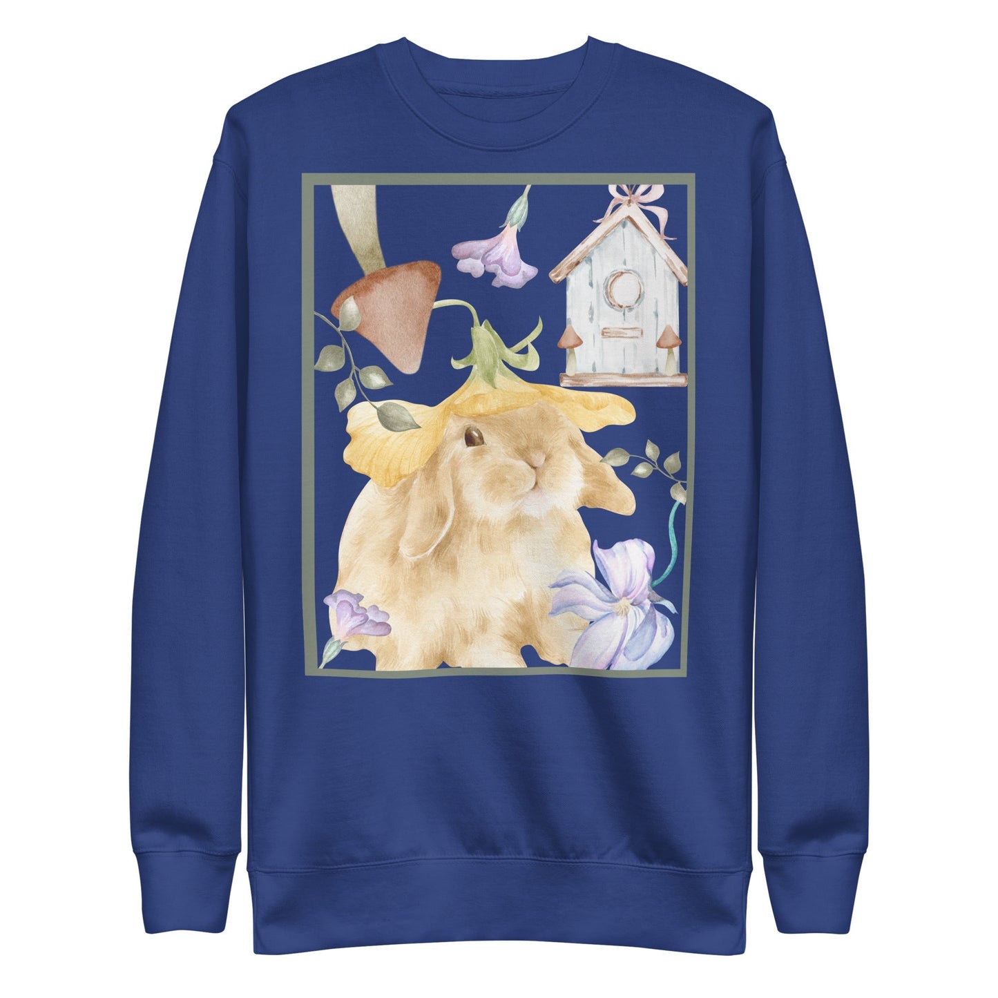 Meadow Club Sweatshirt - Left Placement by R.A. Apparel, image 4, front view, Black, size XL, left placement.
