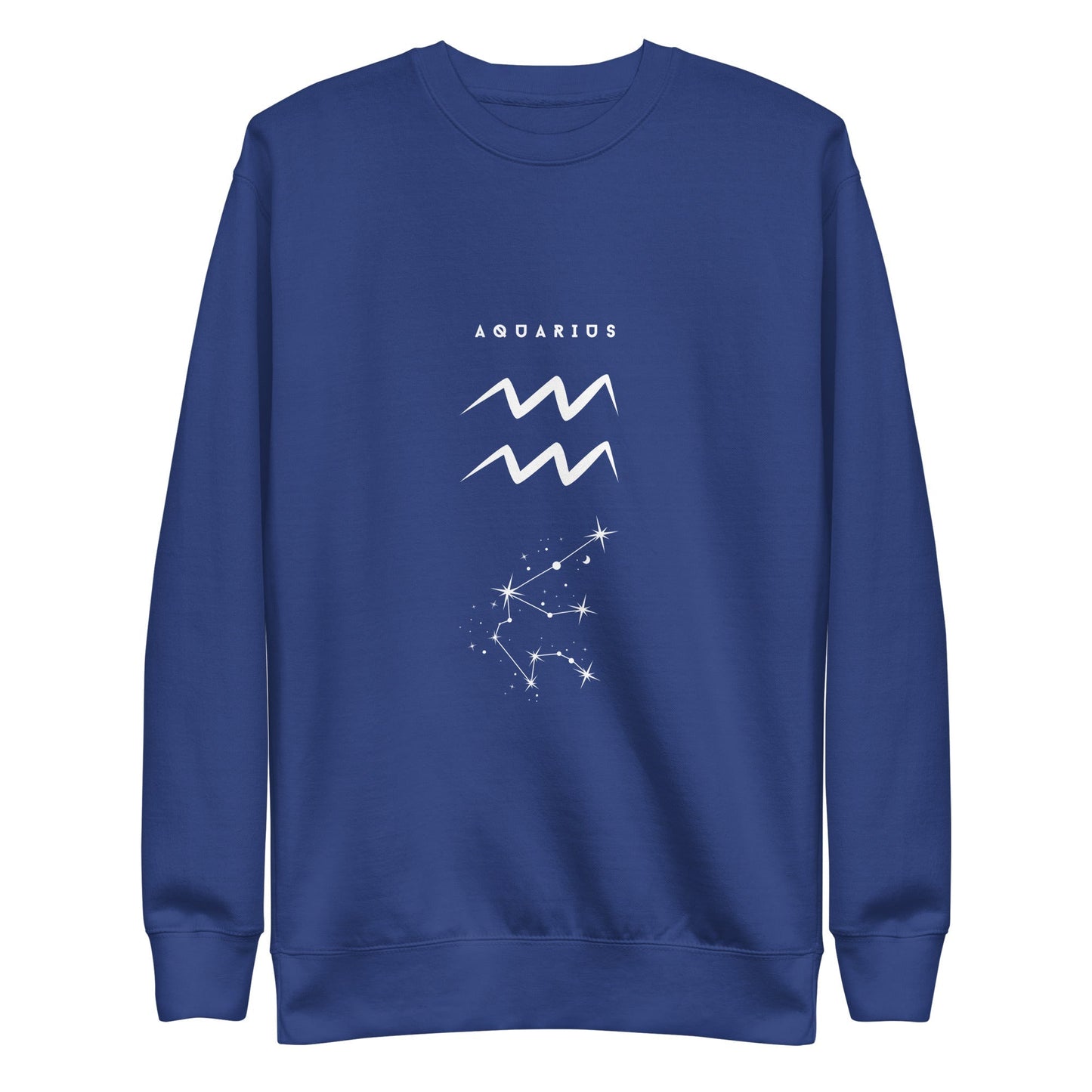 Image 4 of Black Waterbearer Sweatshirt - Left Placement, size XL, with Aquarius artwork visible in front view.