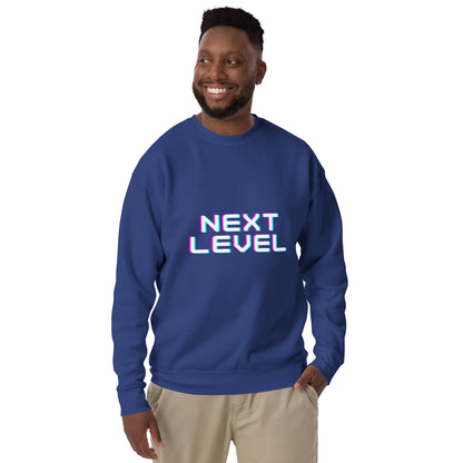 Image 25 of Vintage Black Ascender Sweatshirt - Left Placement, size S, with Next Level artwork visible in front view.