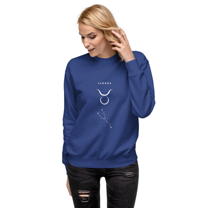 Bullborne Sweatshirt - Left Placement image 29 in Team Red, size S, showing front view for the Taurus design.