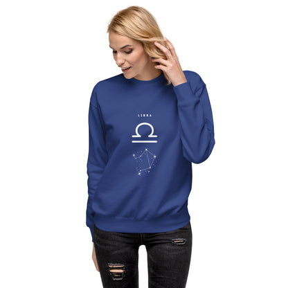 Image 29 of Vintage Black Balance Court Sweatshirt - Left Placement, size XL, with Libra artwork visible in front view.