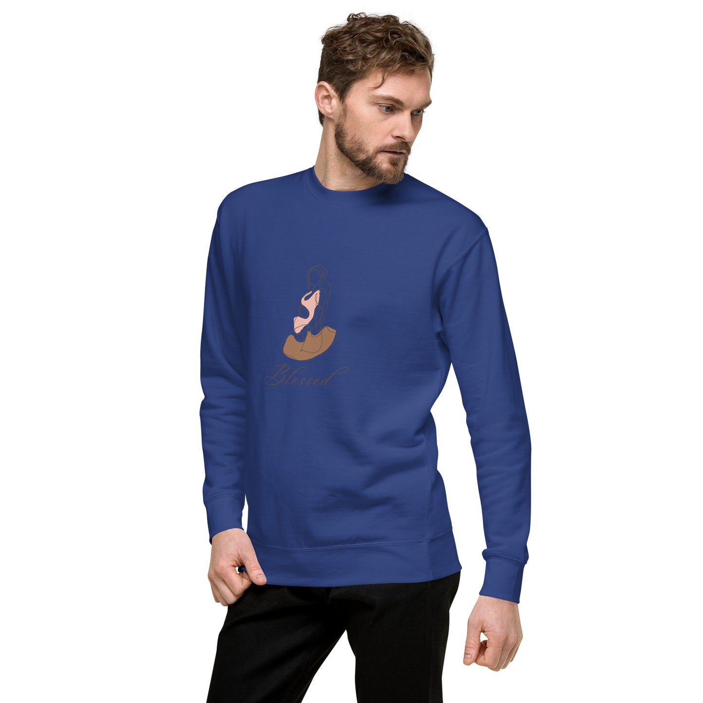 Grace Mark Sweatshirt - Left Placement image 39: Team Red version, size L with front view, left-side angle of the Blessed range.