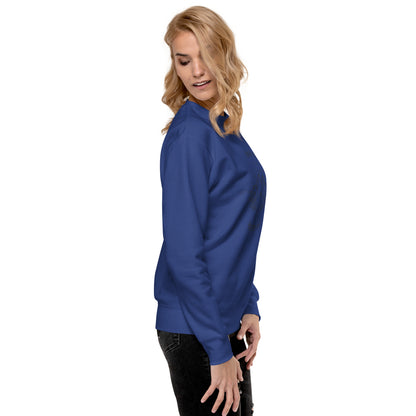 Exhale Sweatshirt - Left Placement image 48 in Dusty Rose, size 3XL, showing right-side angle for the Breathe in and Breathe Out design.