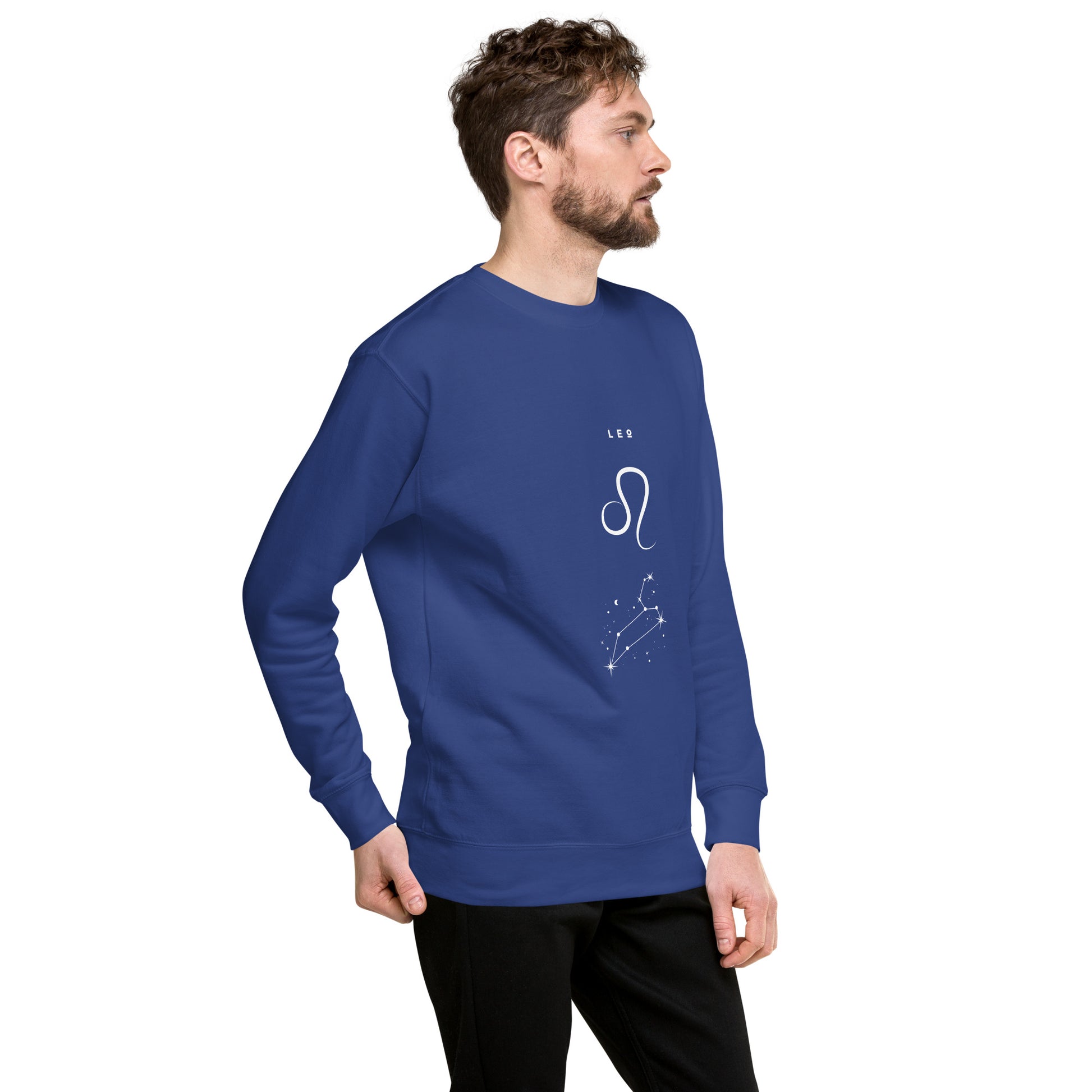 Solmane Sweatshirt - Left Placement image 30 in Team Red, size M, showing front view, right-side angle for the Leo design.