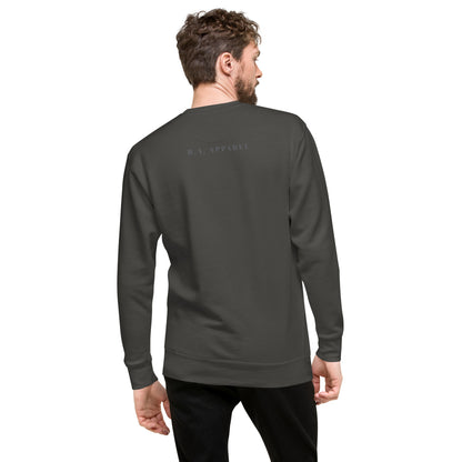 Twin Signal Sweatshirt - Left Placement product image 34 in Adobe, size M, with back view and left placement.