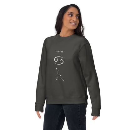 Moonhaven Sweatshirt by R.A. Apparel, image 11, front view, Navy Blazer, size 2XL, design placement.