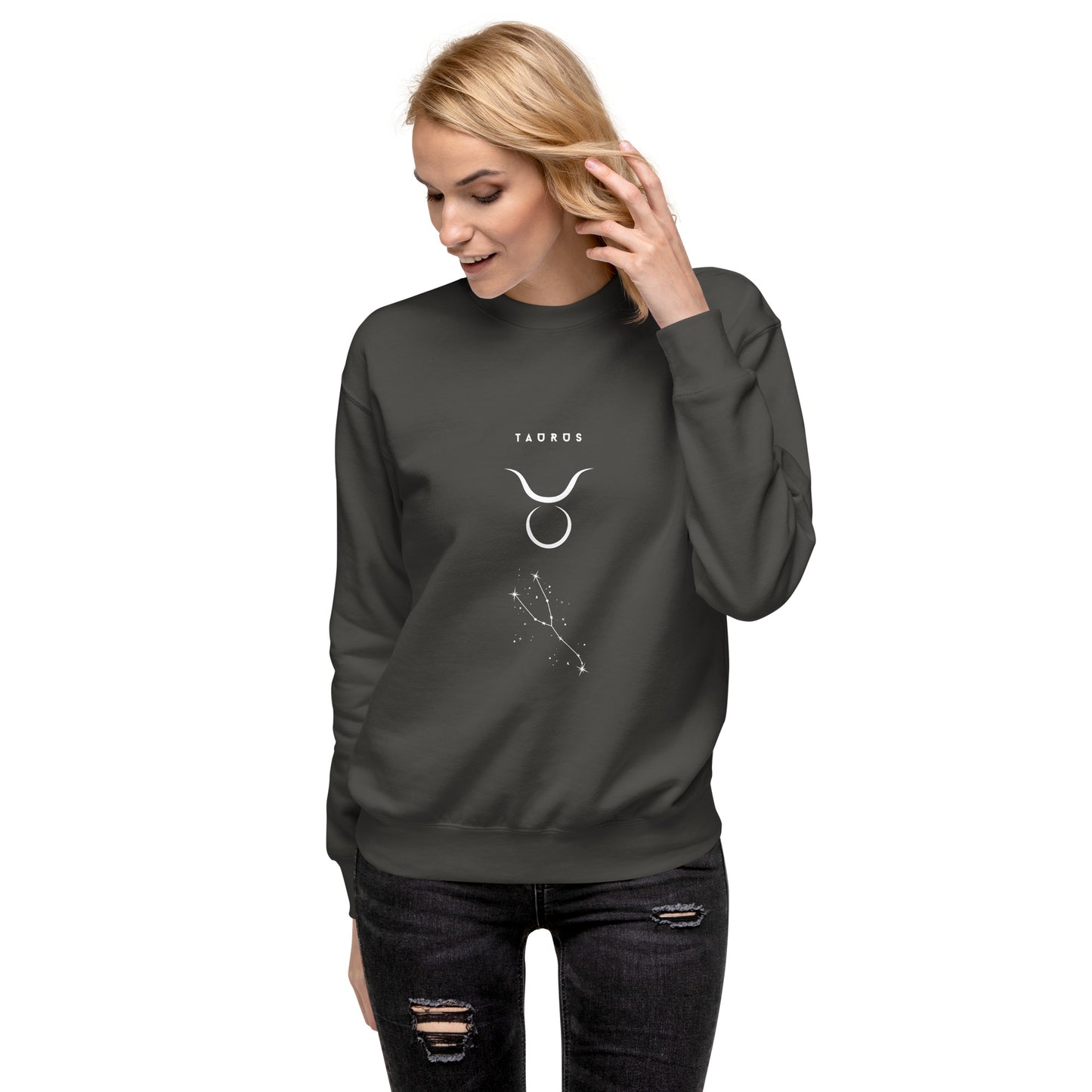 Bullborne Sweatshirt - Left Placement image 36: Adobe version, size XL with front view of the Taurus range.