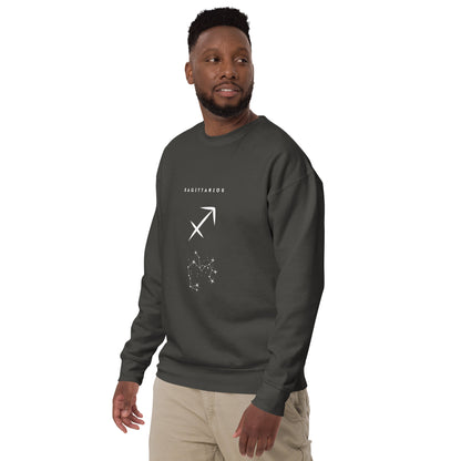 Arrowborne Sweatshirt - Left Placement image 22: Vintage Black version, size M with front view, left-side angle of the Sagittarius range.