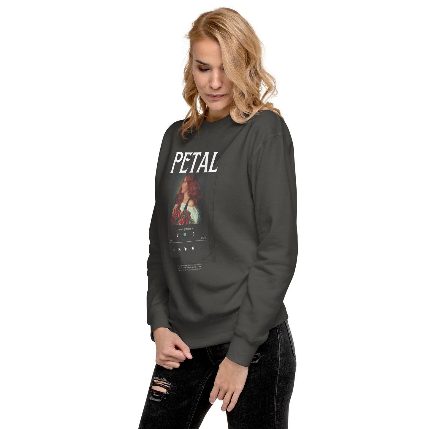 Petaline Sweatshirt image 39 in Team Red, size XL, showing front view, left-side angle for the Petal design.