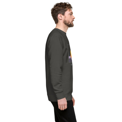 Avenor Sweatshirt by R.A. Apparel, image 35, right-side angle, Forest Green, size 2XL, design placement.