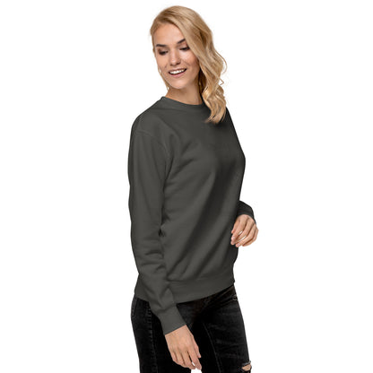 Exhale Sweatshirt - Left Placement by R.A. Apparel, image 69, front view, right-side angle, selected colour, left placement.
