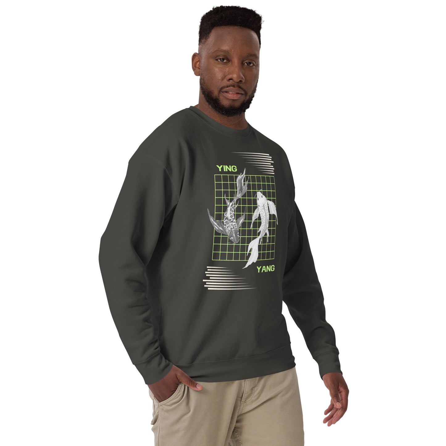 Equinoxe Sweatshirt product image 23 in Team Royal, size L, with front view, right-side angle and design placement.