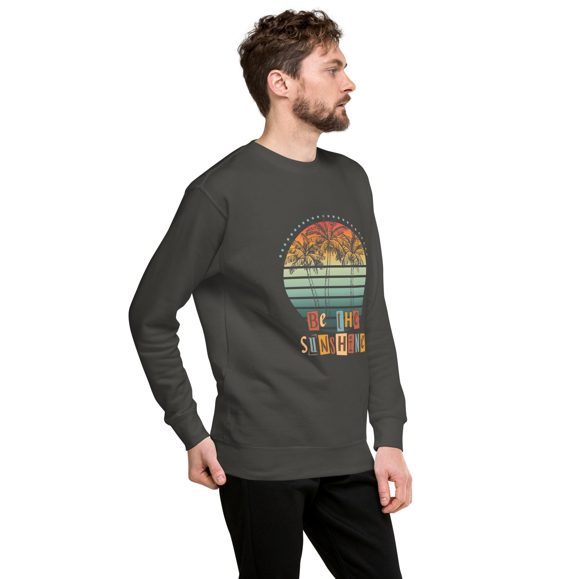 Image 36 of Team Red Solara Sweatshirt, size S, with Be the Sunshine artwork visible in front view, right-side angle.