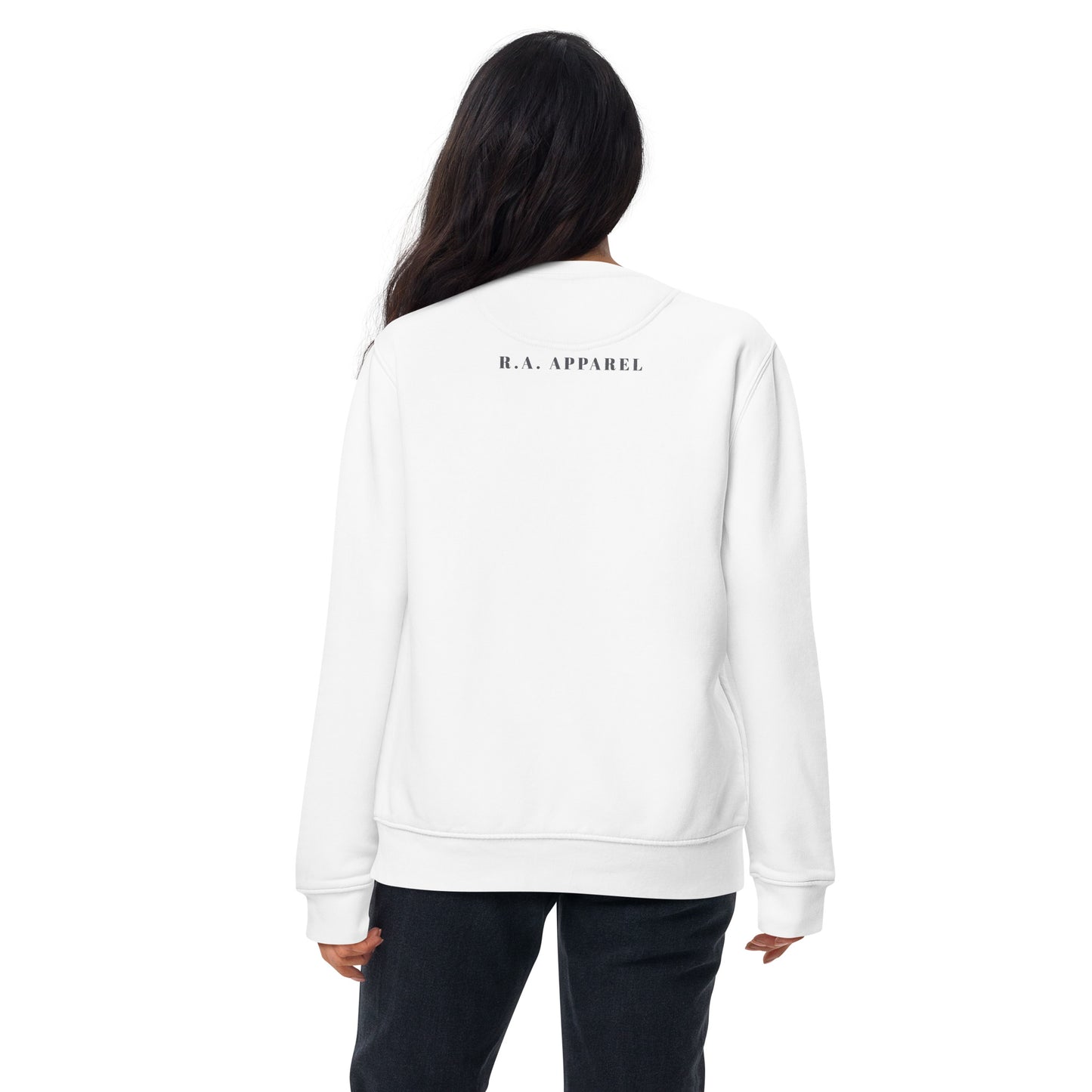 Tideborn Sweatshirt - Left Placement image 38 in Latte, size M, showing back view for the Pisces design.