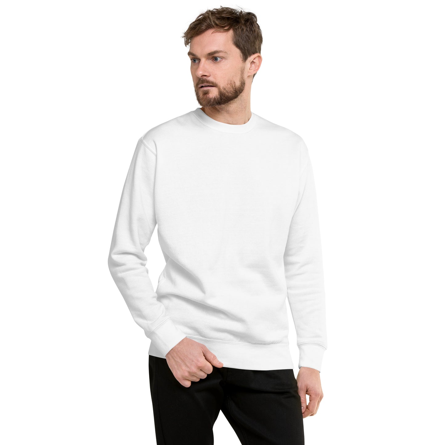 Twin Signal Sweatshirt - Left Placement by R.A. Apparel, image 109, front view, selected colour, left placement.