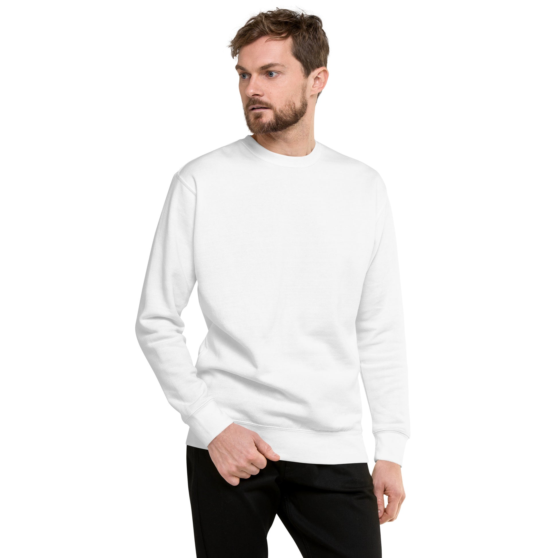 Twin Signal Sweatshirt - Left Placement by R.A. Apparel, image 109, front view, selected colour, left placement.