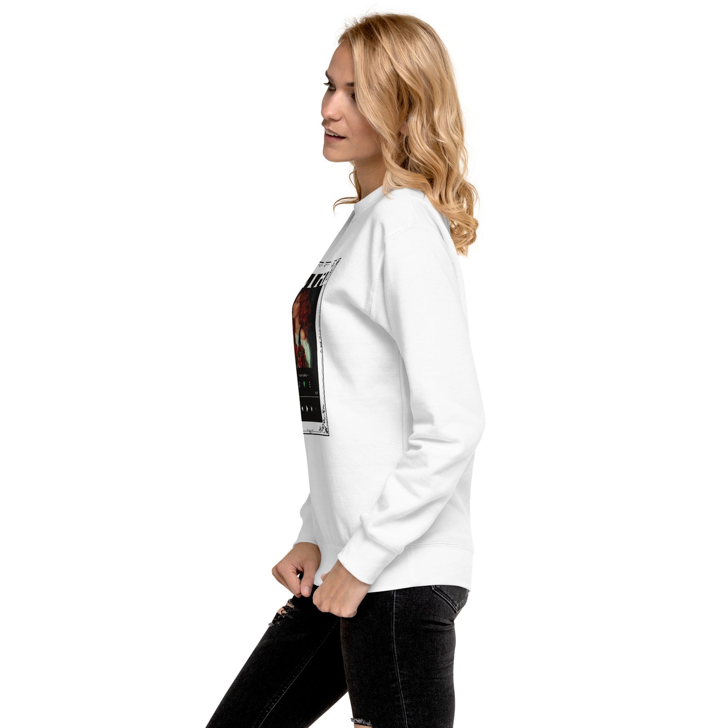 Petaline Sweatshirt image 131 in selected colour, showing left-side angle for the Petal design.